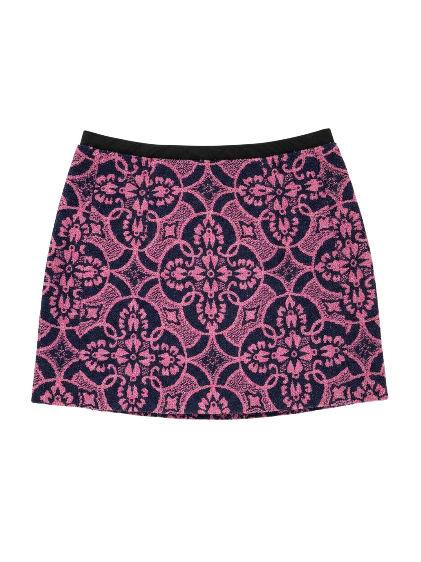 Marine Serre Textured Magenta Jacquard Towel Skirt Size 34 Fr / Us 2